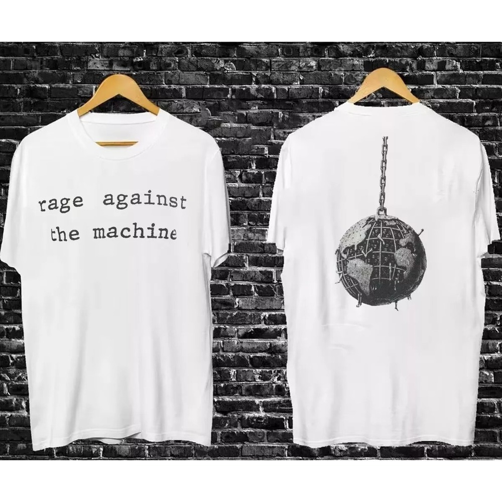 Rage Against The Machine Typewriter Concert T-Shirt 2 Sided